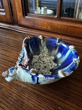 Vintage Italian Ceramic Shell Bowl - Fratelli Fanciulacci